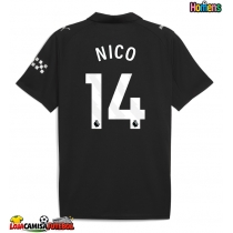 Camisa de Futebol Manchester City Nico Gonzalez #14 Equipamento Secundário 2025-26 Manga Curta